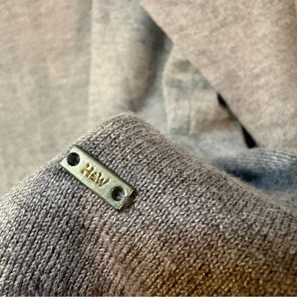 Holly & Whyte Lindex Gray Striped Long Sleeve Turtleneck Viscose Knit Top L - Picture 2 of 10